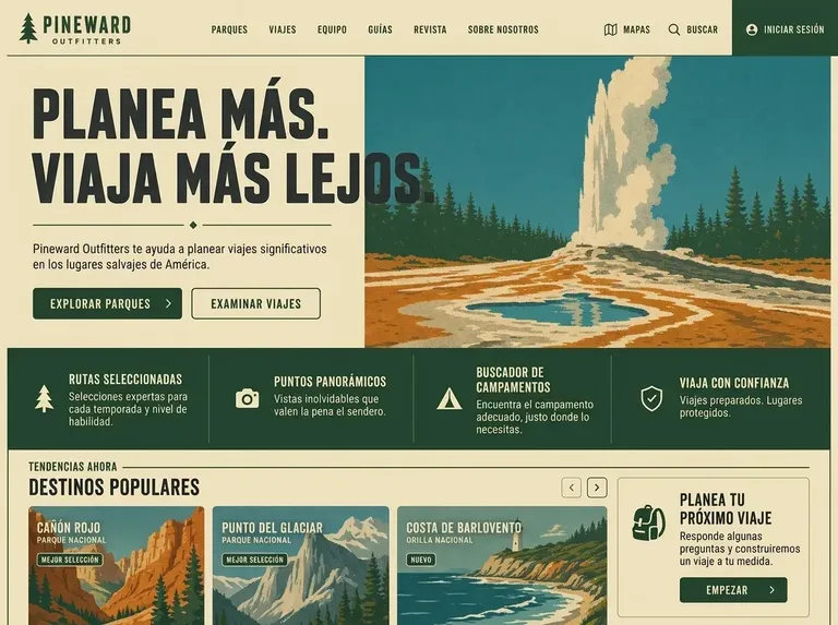 Planificador de parques y rutas