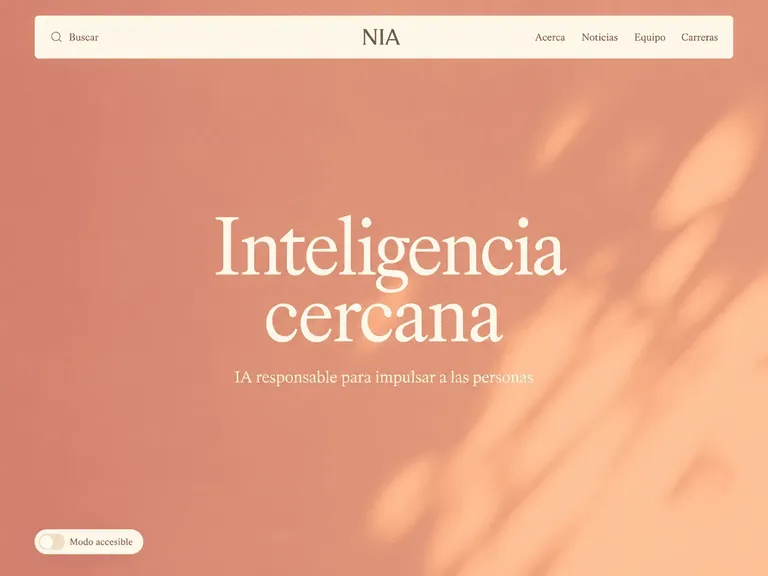 Tecnología cálida con fondo suave y mensaje